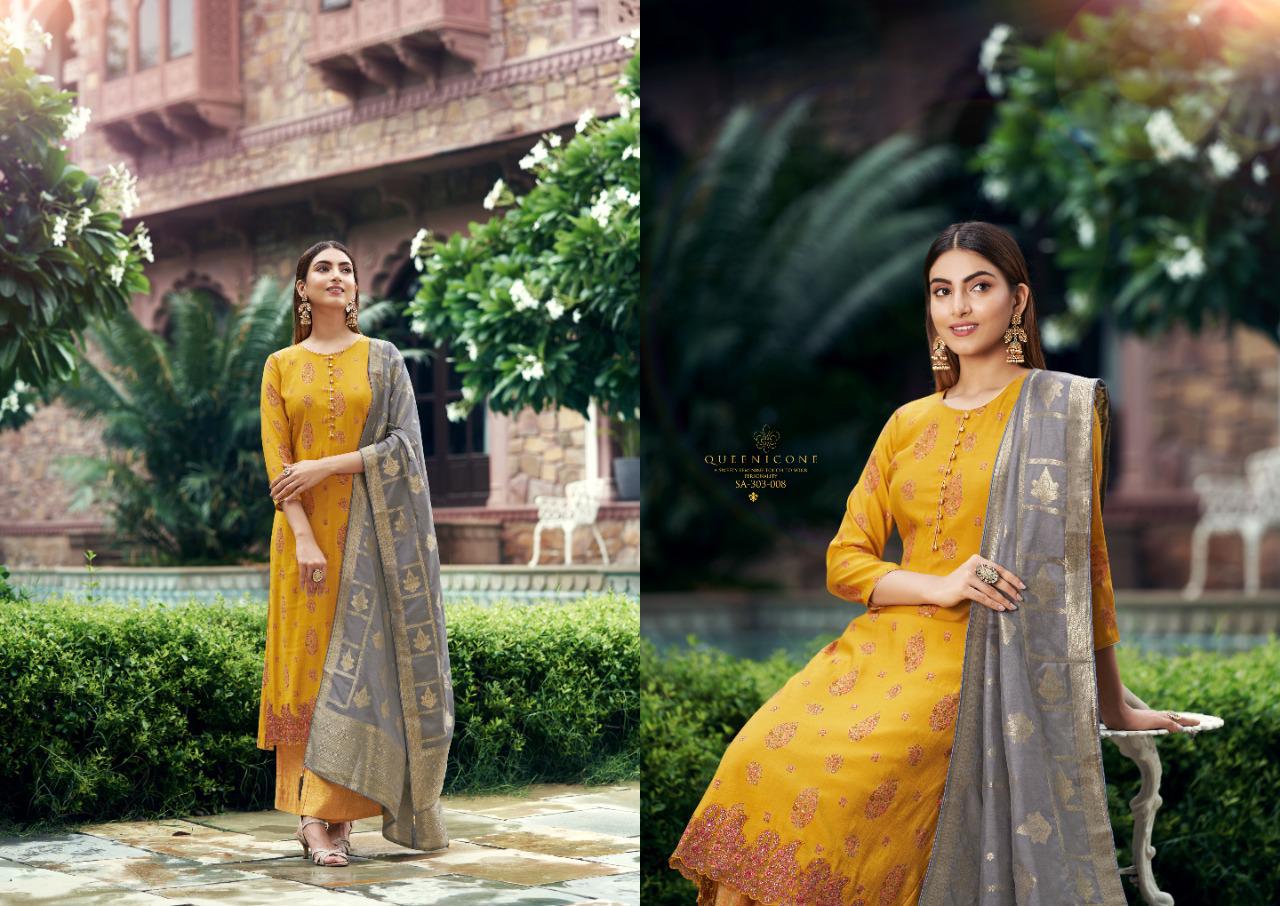 Naqsh Fancy Festive Wear Heavy Muslin SIlk Designer Salwar Suit Collection